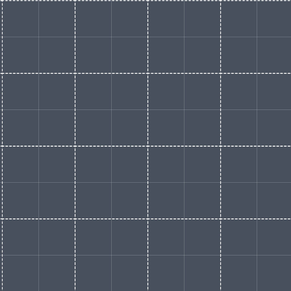 Tapete, dunkelblau, weiß, kariert, 4480, Momi, Parato by Cristiana Masi