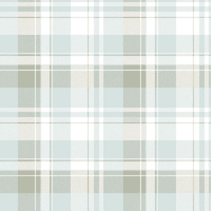 Tapete, blau, karierte Stoffoptik, 4492, Momi, Parato by Cristiana Masi