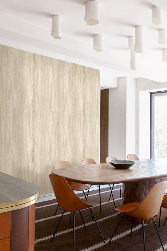 Tapete, beige, grau, Furnieroptik, TRA301, Traces, Masureel