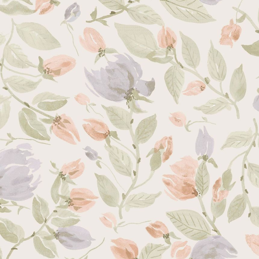 Blumentapete, Violett, Rosa, 122761, Laura Ashley 4
