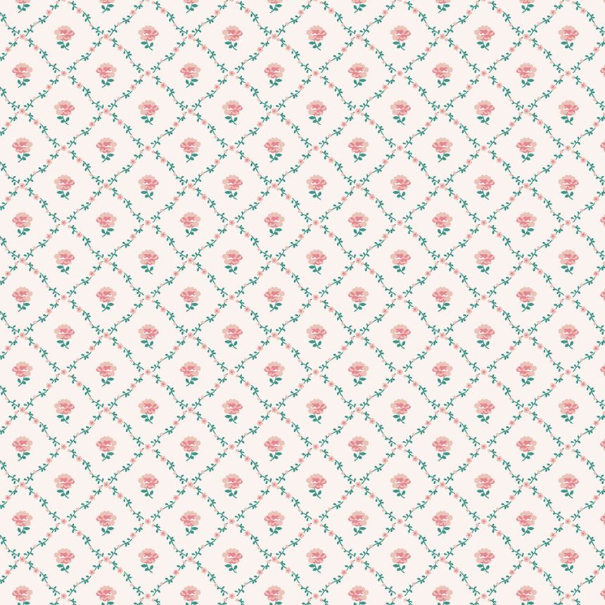 Tapete, Rot, Grün, Rosen, 122766, Laura Ashley 4