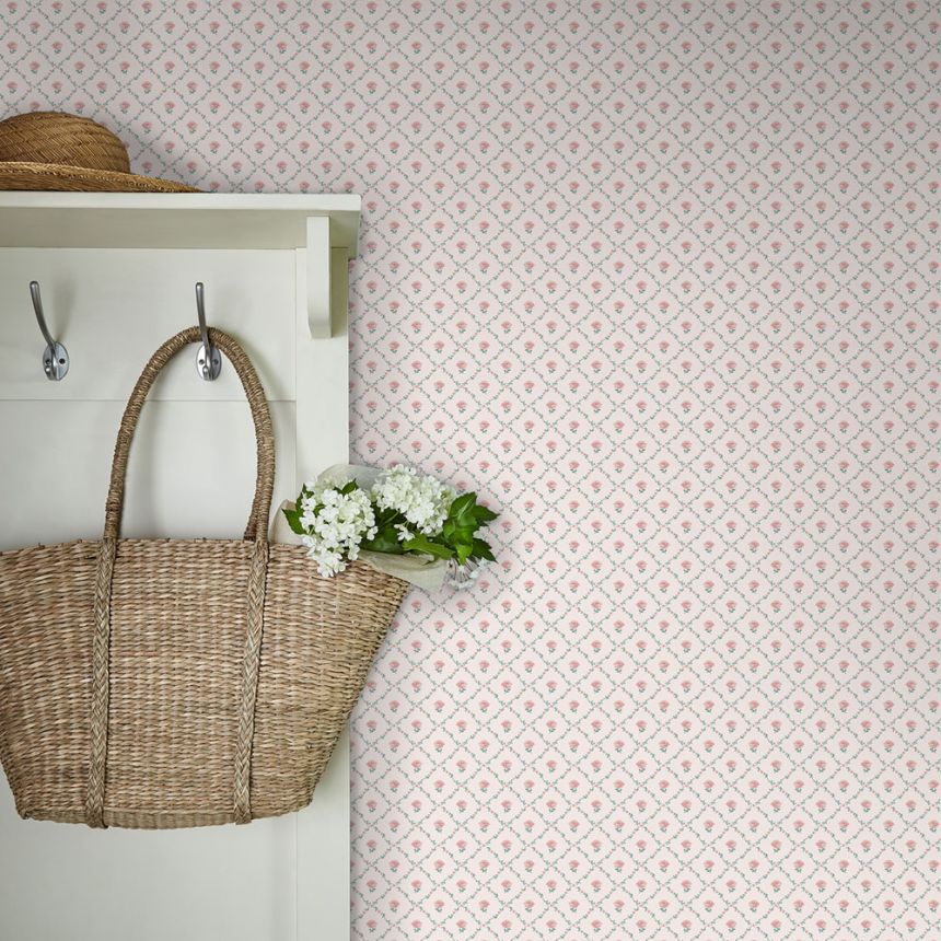 Tapete, Rot, Grün, Rosen, 122766, Laura Ashley 4