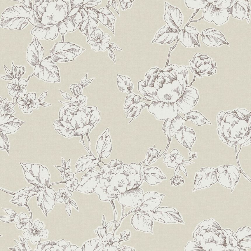 Tapete, Beige, Weiß, Rosen, 127387, Laura Ashley 4