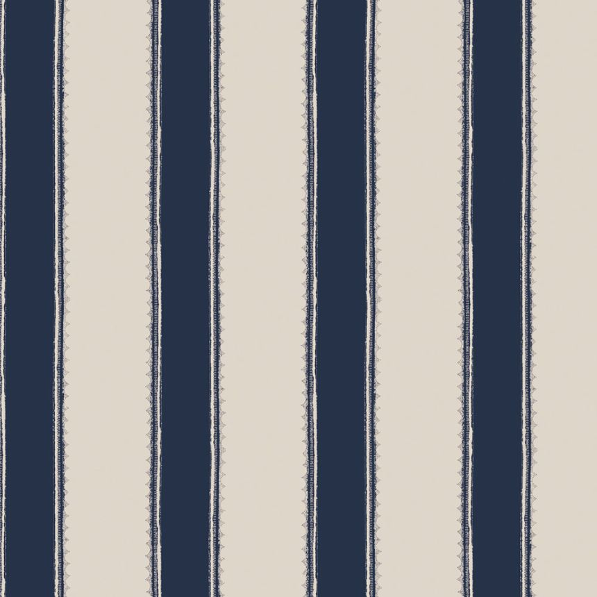 Tapete, Blau-Weiß, Streifen, 127404, Laura Ashley 4