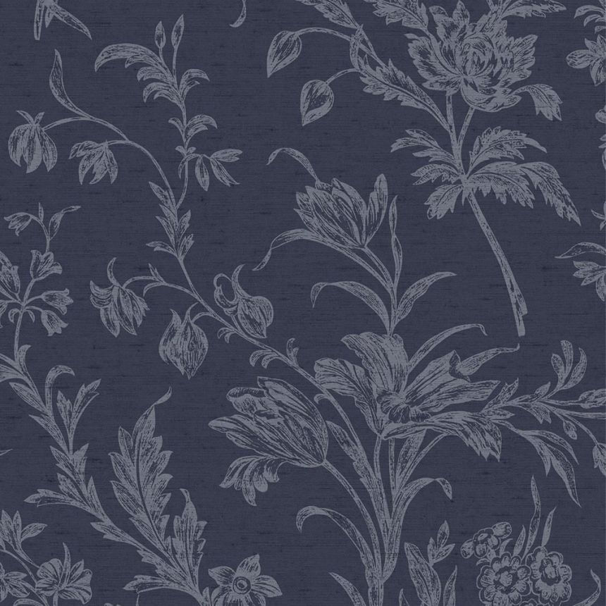 Tapete, Blau, Blumenmuster, 127392, Laura Ashley 4