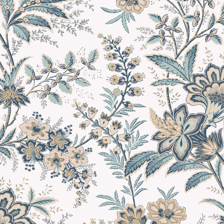 Tapete, Weiß, Beige, Blumen, 130098, Laura Ashley 4