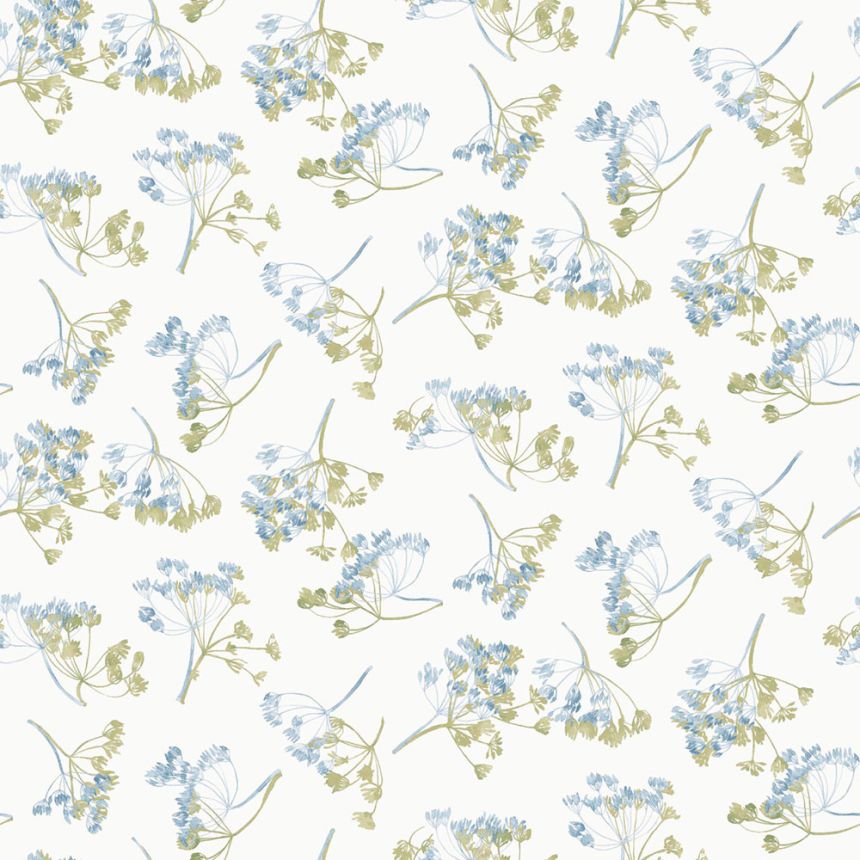 Tapete, Weiß, Blau, Blumenmuster, 130102, Laura Ashley 4