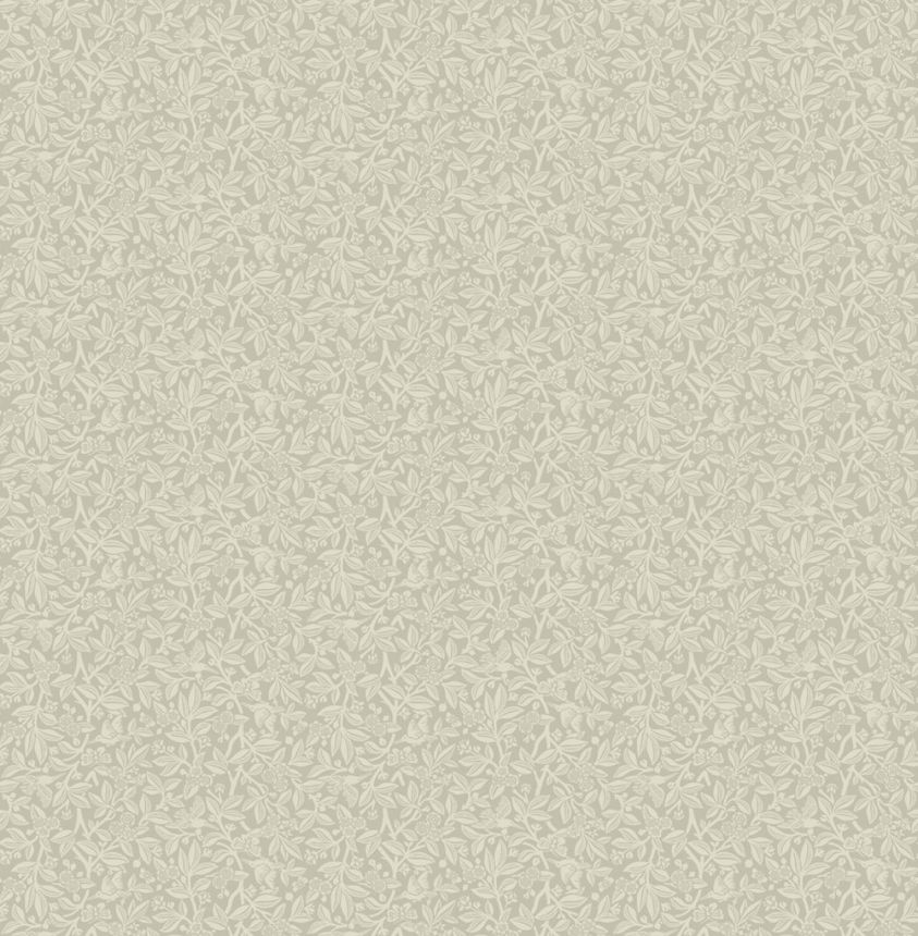 Tapete, Grau, Silber, Blumen, Vögel, 140319, Laura Ashley 4
