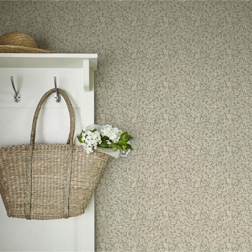 Tapete, Grau, Blumen, Vögel, 140320, Laura Ashley 4