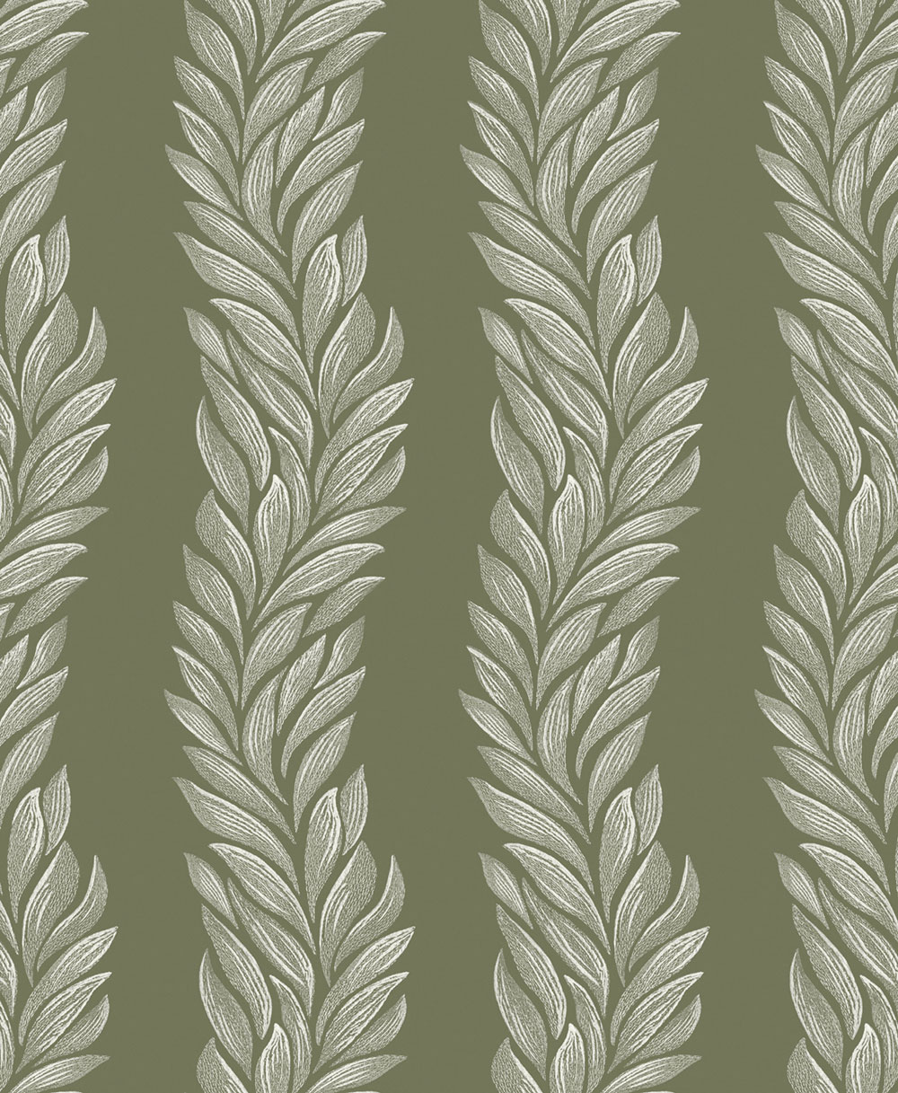 Tapete, Grün, Weiß, Blätter, 140321, Laura Ashley 4