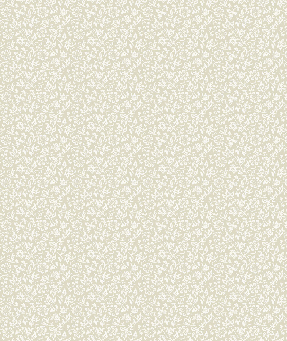Tapete, Beige-Weiß, Blumenmuster, 140327, Laura Ashley 4