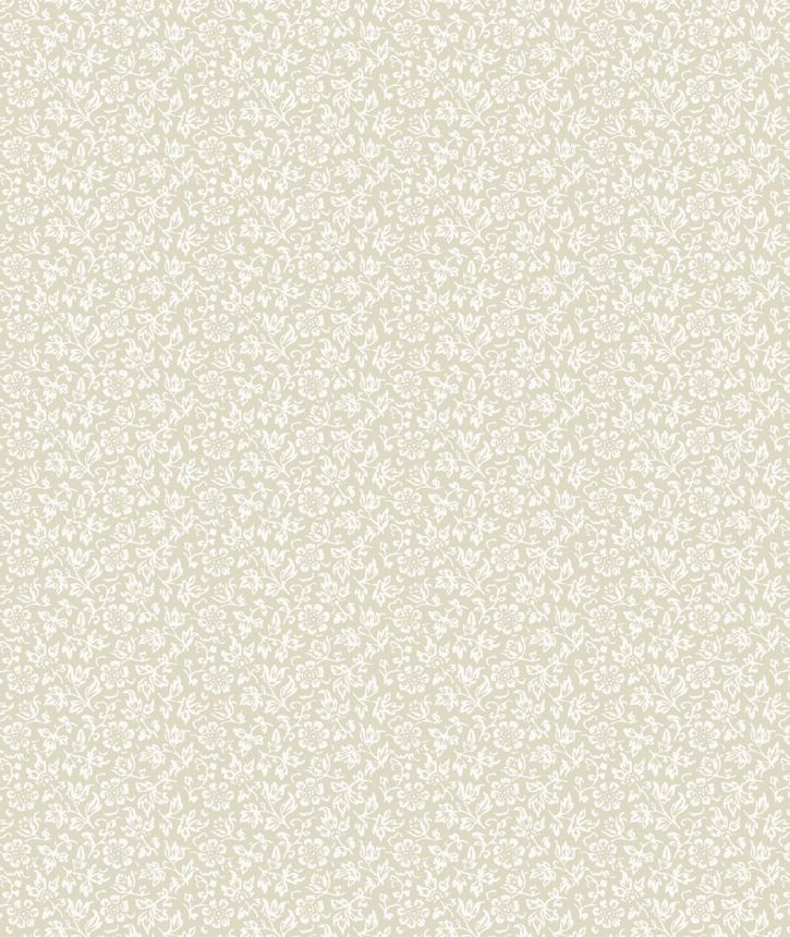 Tapete, Beige-Weiß, Blumenmuster, 140327, Laura Ashley 4