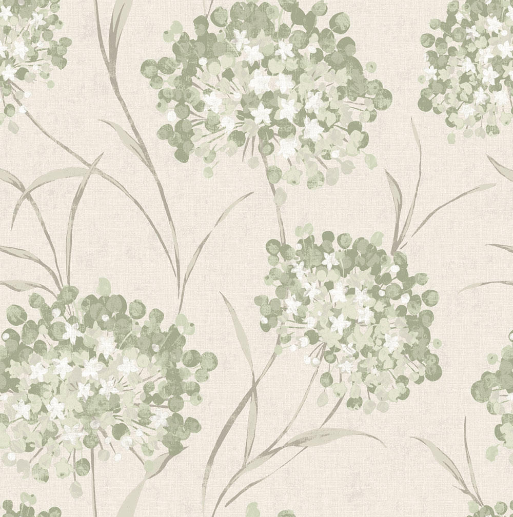 Tapete, Grün, Grau, Blumenmuster, 140331, Laura Ashley 4