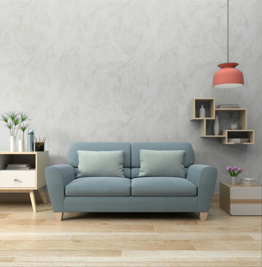 Tapete, silber, weiß, Stuckoptik, 6646, Metamorphosis, Pigmenta, Parato by Cristiana Masi