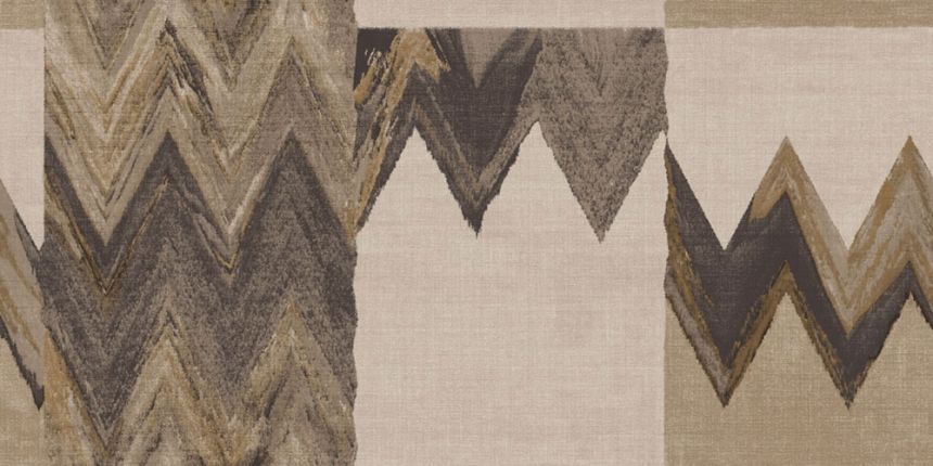 Geometrische Tapete, beige, braun, Stoffoptik, 6679, Metamorphosis, Parato by Cristiana Masi