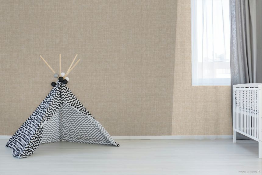 Tapete, beige, braun, Stoffoptik, 6683, Metamorphosis, Pigmenta, Parato by Cristiana Masi