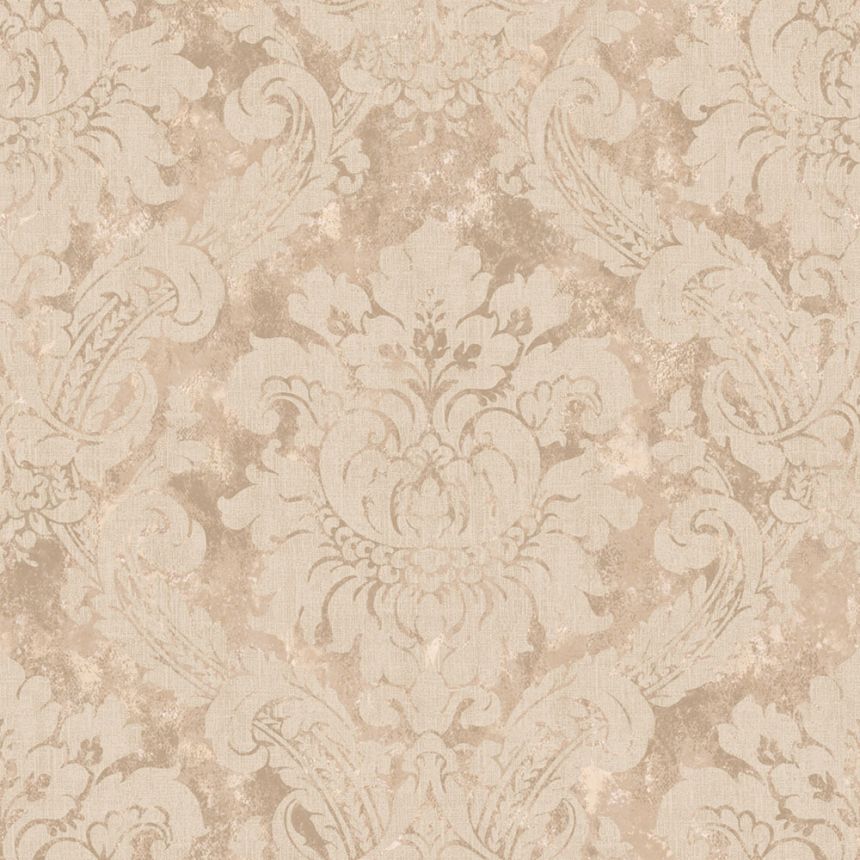 Tapete, rosa, weiß, Damastmuster, AU41003, Aurelia, Prestige Wallcoverings