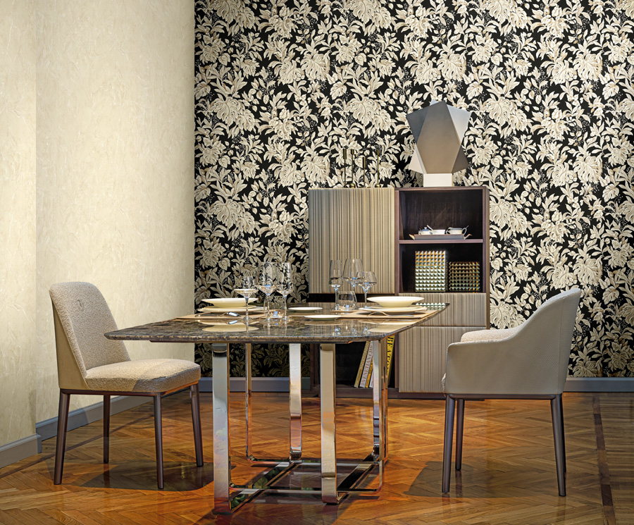 Luxury wallpaper with leaves Z46047, Trussardi 6, Zambaiti Parati