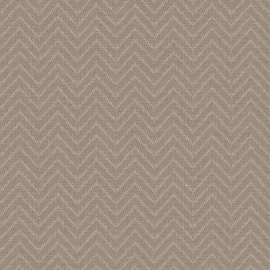 Geometrische Tapete, braun, beige, Stoffoptik, 140089, Abigail Ahern vol.1
