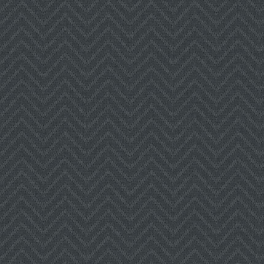 Geometrische Tapete, grau, schwarz, Stoffoptik, 140090, Abigail Ahern vol.1