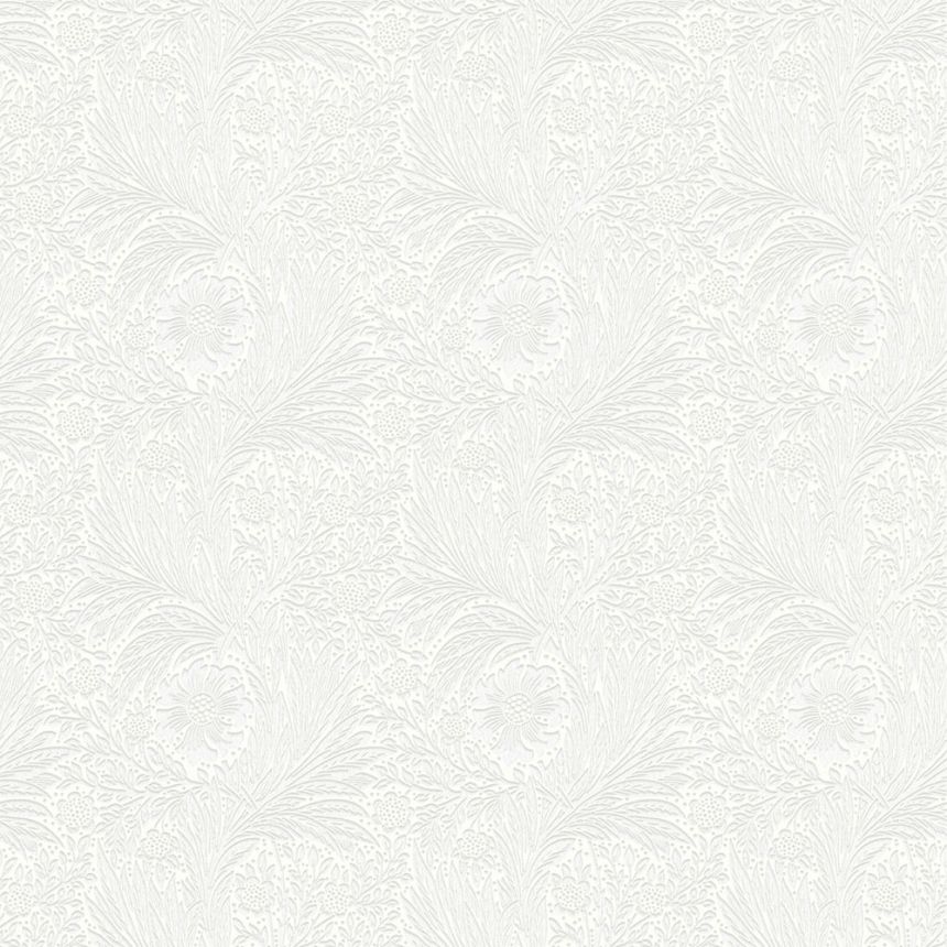 Tapete, Weiß, Blumen, Blätter, 142102, William Morris at Home vol. 2