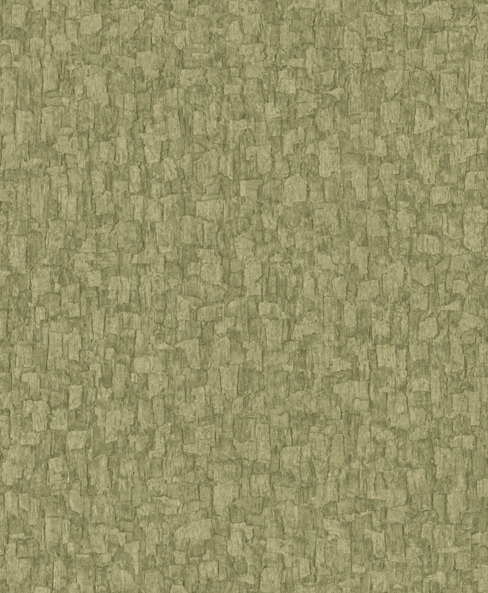 Vliestapete, moosgrün, Baumrindenoptik, SF1005, Surfaces, Grandeco