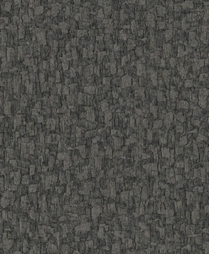 Vliestapete, grau-schwarz, Baumrindenoptik, SF1007, Surfaces, Grandeco