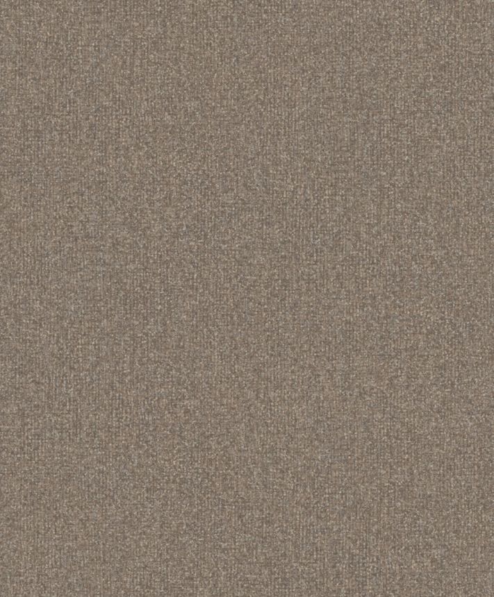 Vliestapete, dunkelbraun, grau, melierte Stoffoptik, SF1119, Surfaces, Grandeco