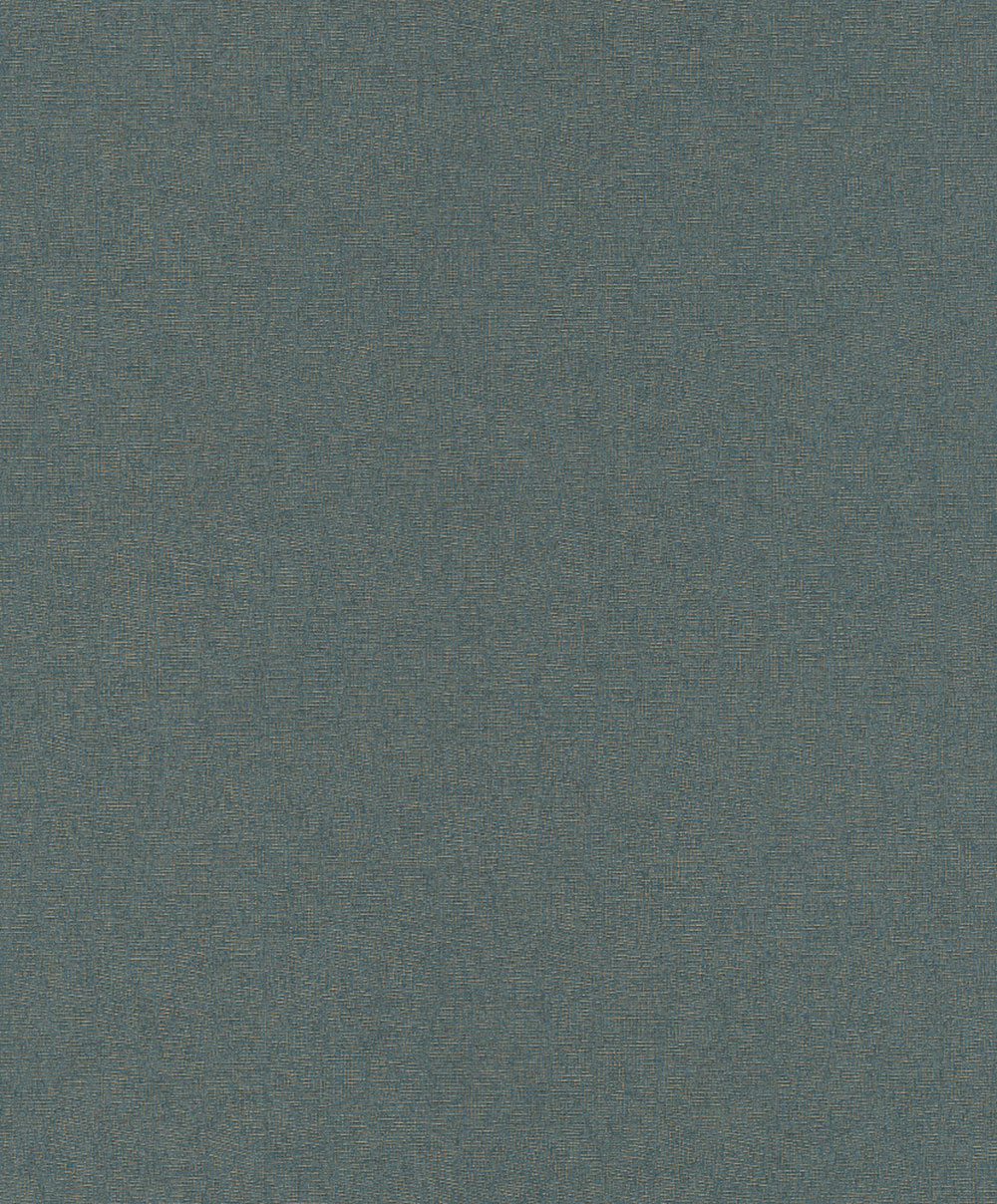 Vliestapete, petrolblau, gold, grobe Stoffoptik, SF1226, Surfaces, Grandeco