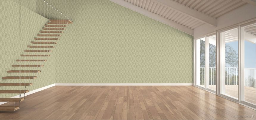 Vliestapete, graugrün, grafisches Muster, SF3208, Surfaces, Grandeco