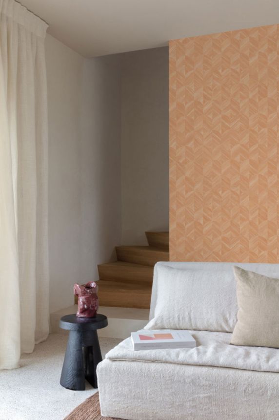 Vliestapete, orange, grafisches Muster, SF3228, Surfaces, Grandeco