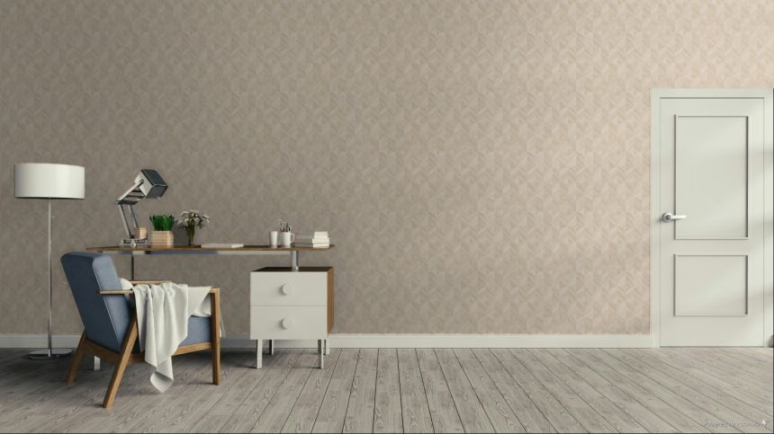 Vliestapete, beige, grafisches Muster, SF3233, Surfaces, Grandeco