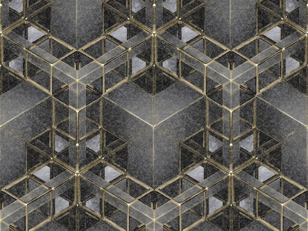 Luxury geometric wall mural Z90063, 330 x 300 cm, Automobili Lamborghini 2, Zambaiti Parati