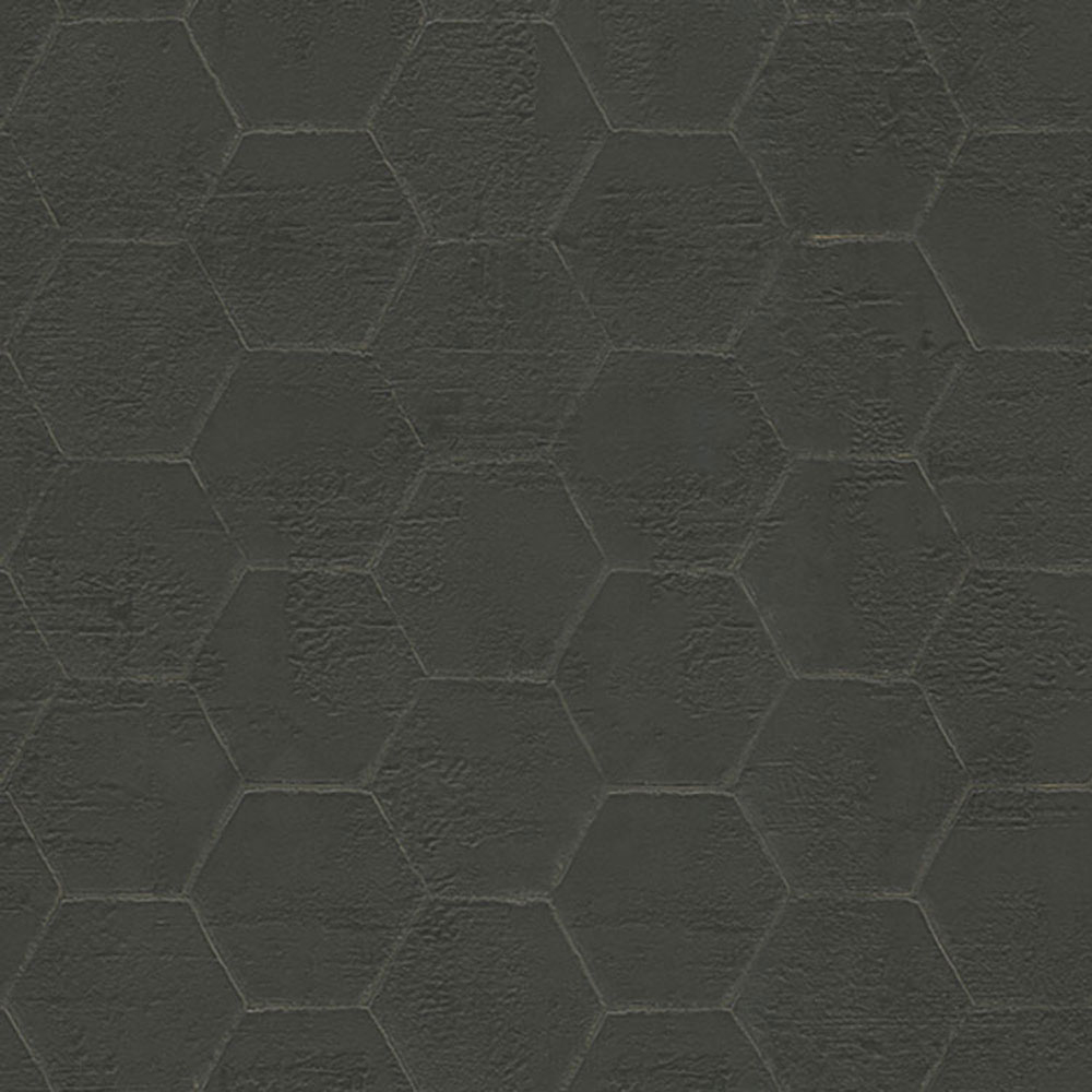 Luxury black non-woven wallpaper with hexagons Z90043, Automobili Lamborghini 2, Zambaiti Parati