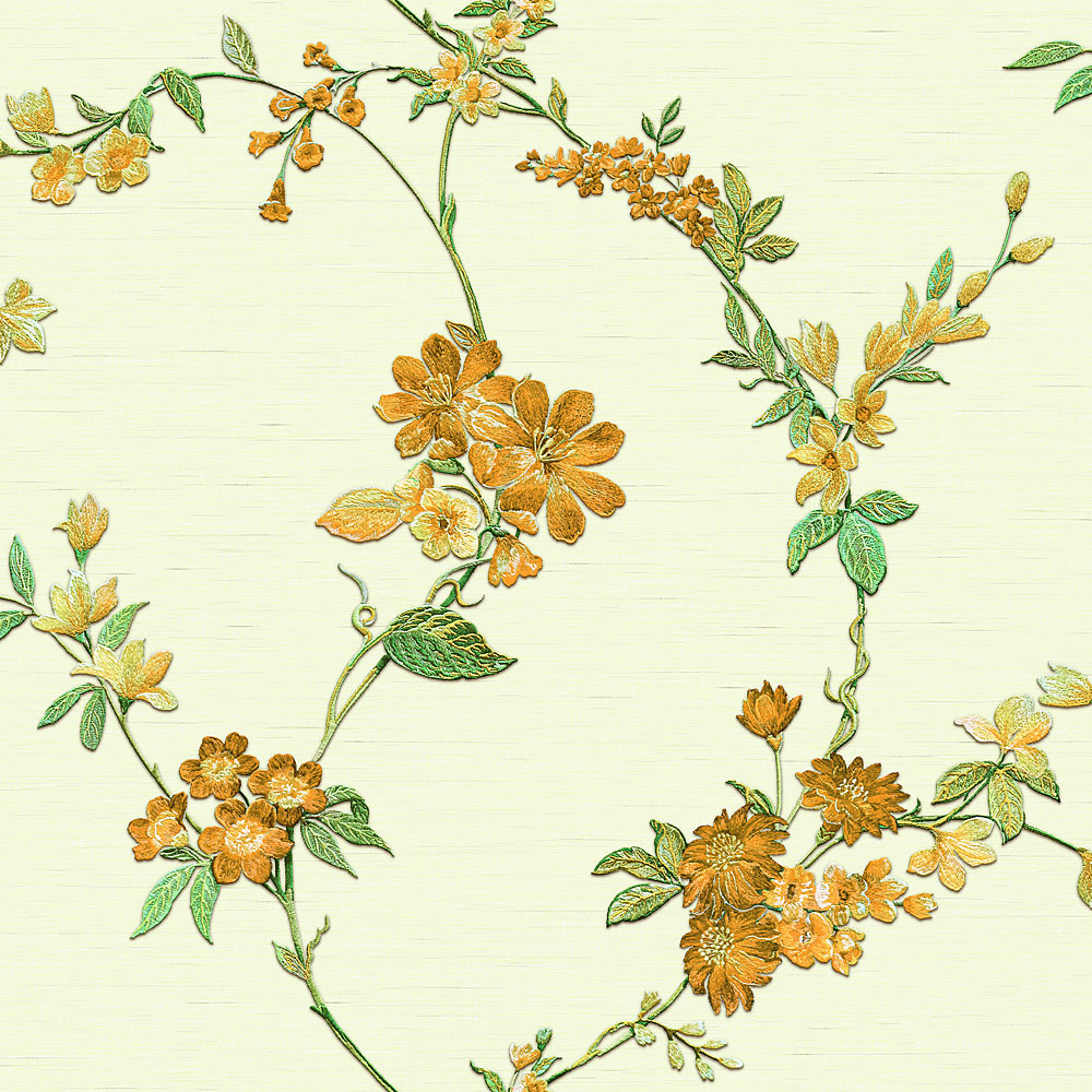 Luxus-Vliestapete mit Blumenmuster FT221212, Fabric Touch, Design ID