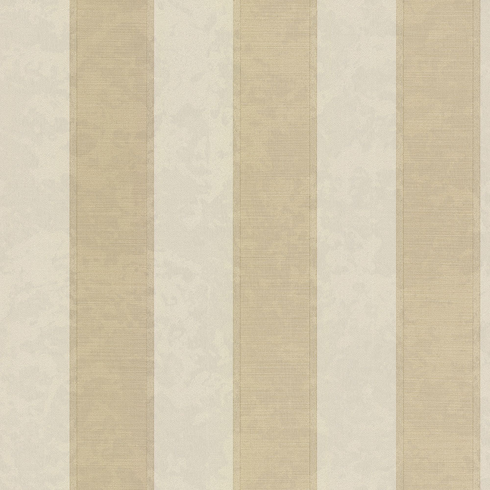 Goldbeige gestreifte Vliestapete 45226, Feeling, Emiliana
