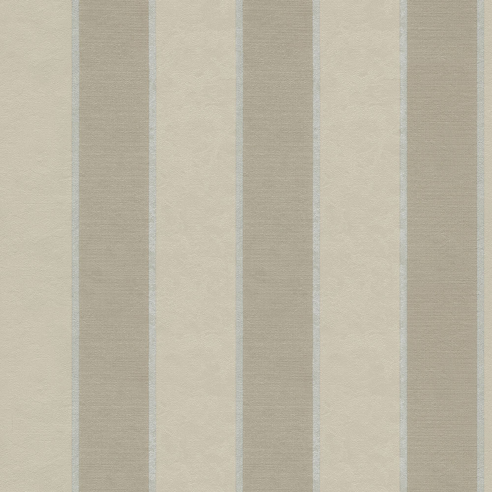 Braun-beige gestreifte Vliestapete 45225, Feeling, Emiliana