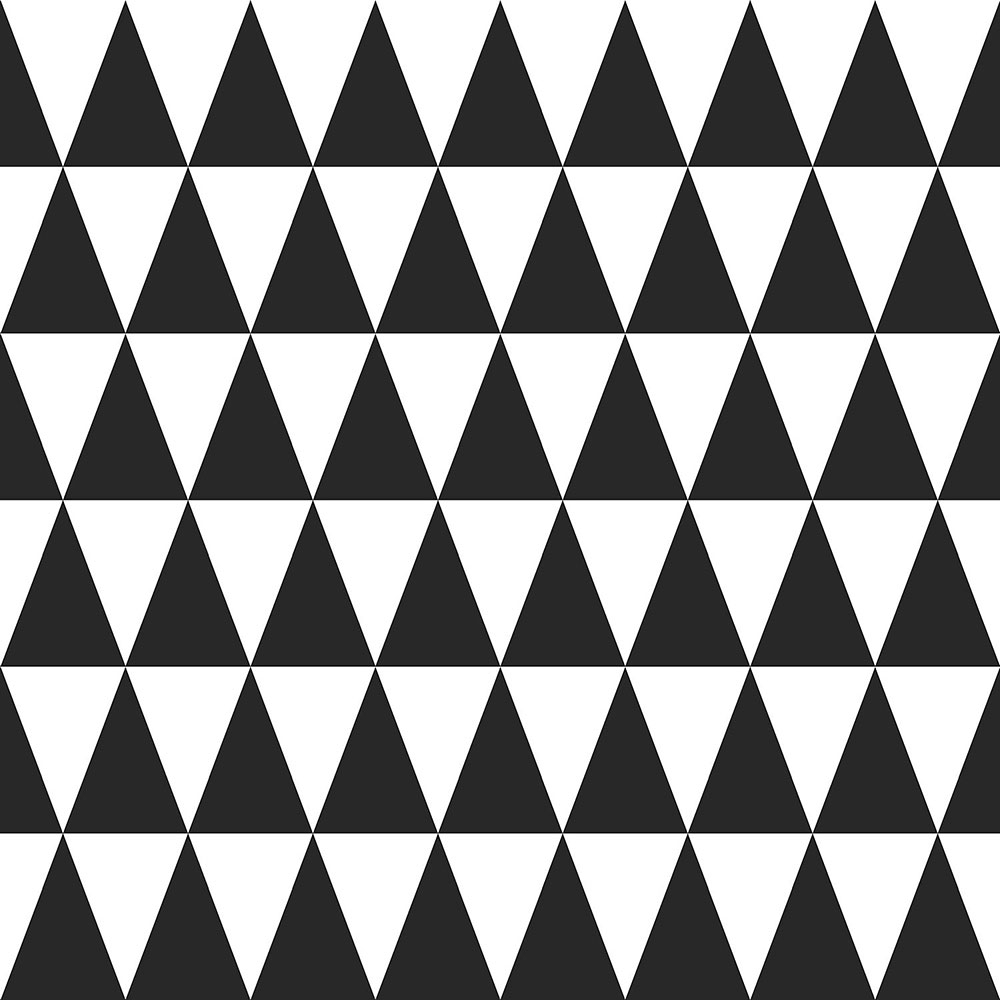Vliestapete mit schwarzen und weißen Dreiecken 128845, Little Bandits, Black & White, Esta