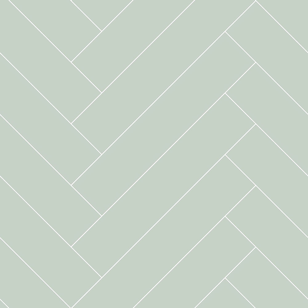 Grüne Vliestapete mit Parkettmuster 139221, Art Deco, Esta