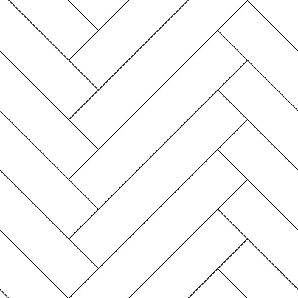 Weiße Vliestapete mit Parkettmuster 139219, Art Deco, Esta