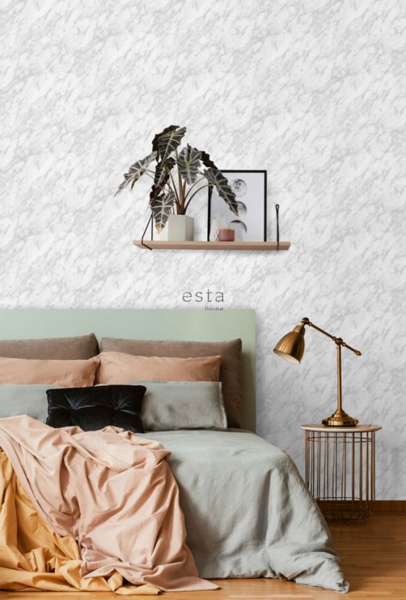 Marmorierte graue Vliestapete 139195, Art Deco, Esta