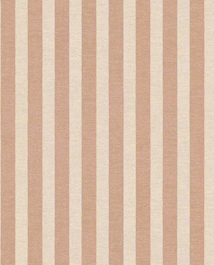 Tapete, rotbraun, beige, gestreifte Stoffoptik, 363152, Tiny Treasures, Eijffinger