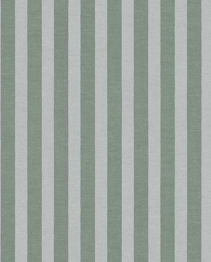 Tapete, grün, gestreifte Stoffoptik, 363157, Tiny Treasures, Eijffinger