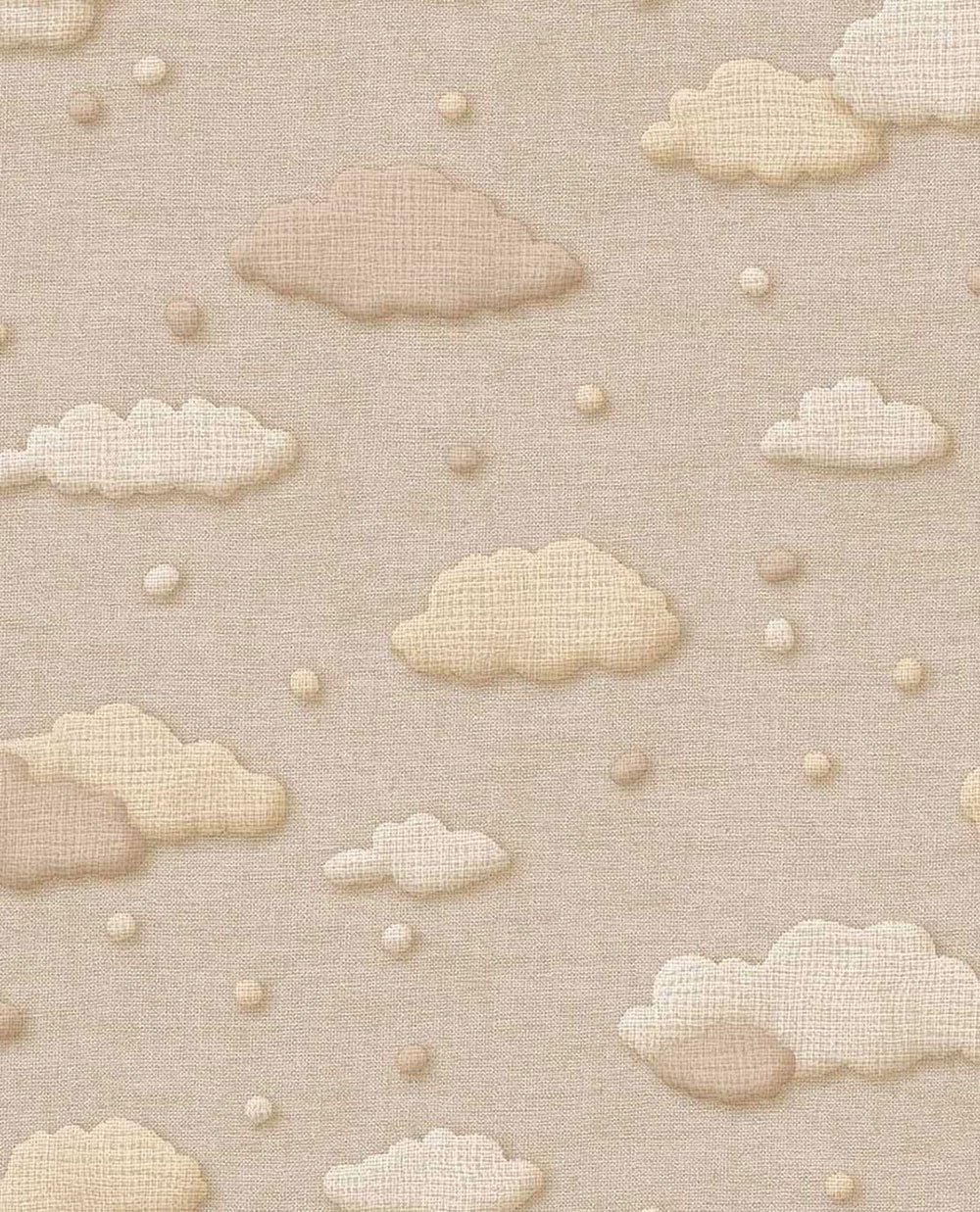 Kindertapete, braun, Wolken, Punkte, 363160, Tiny Treasures, Eijffinger