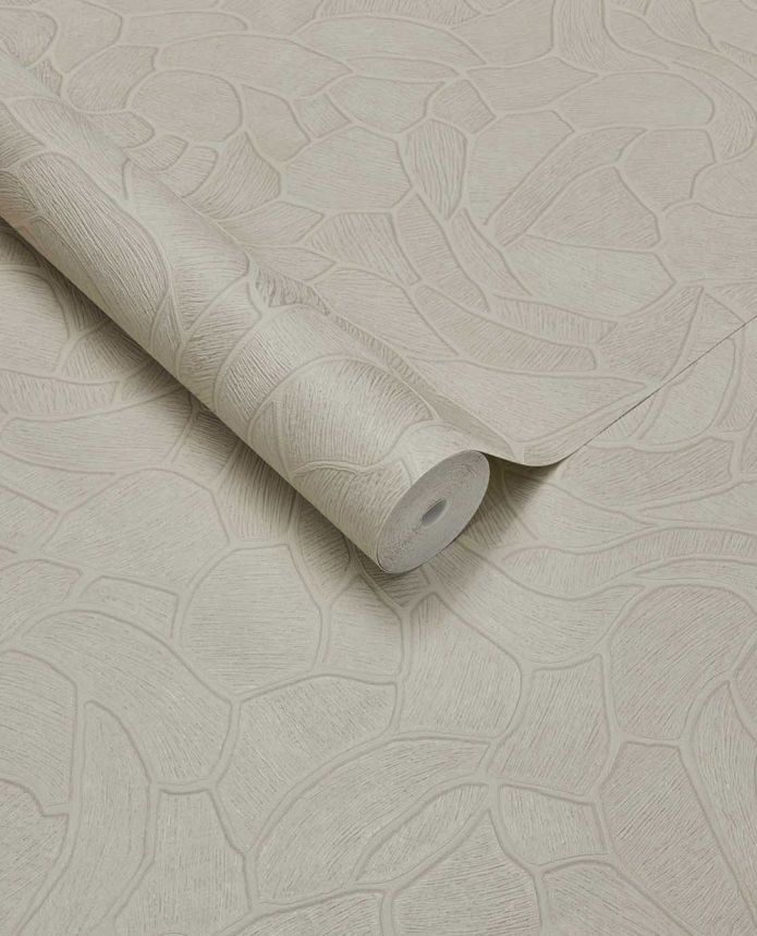 Geometrische Tapete, beige-cremefarben, Steinoptik, 363212, Calm Crafted, Eijffinger