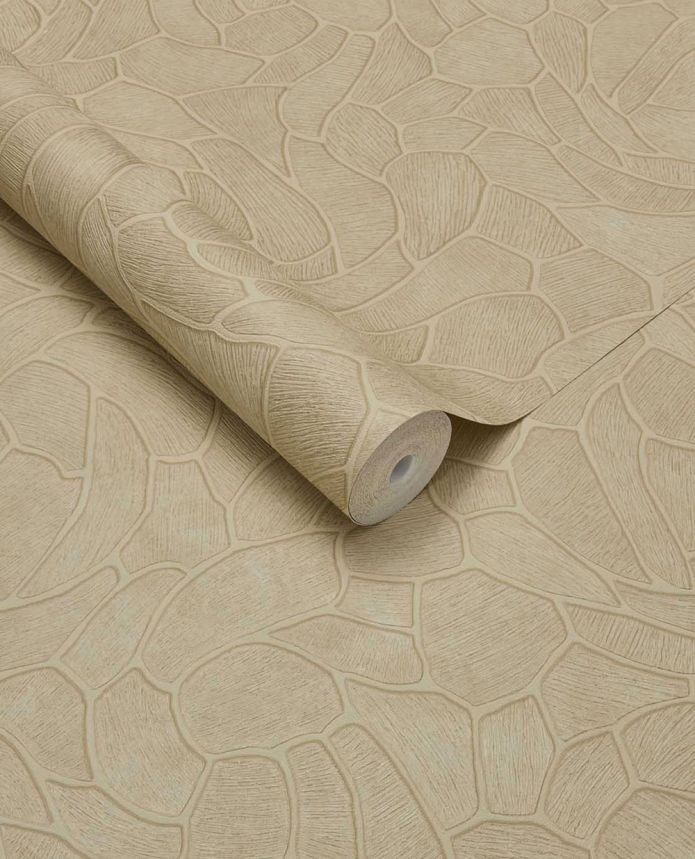 Geometrische Tapete, beige, Steinoptik, 363213, Calm Crafted, Eijffinger