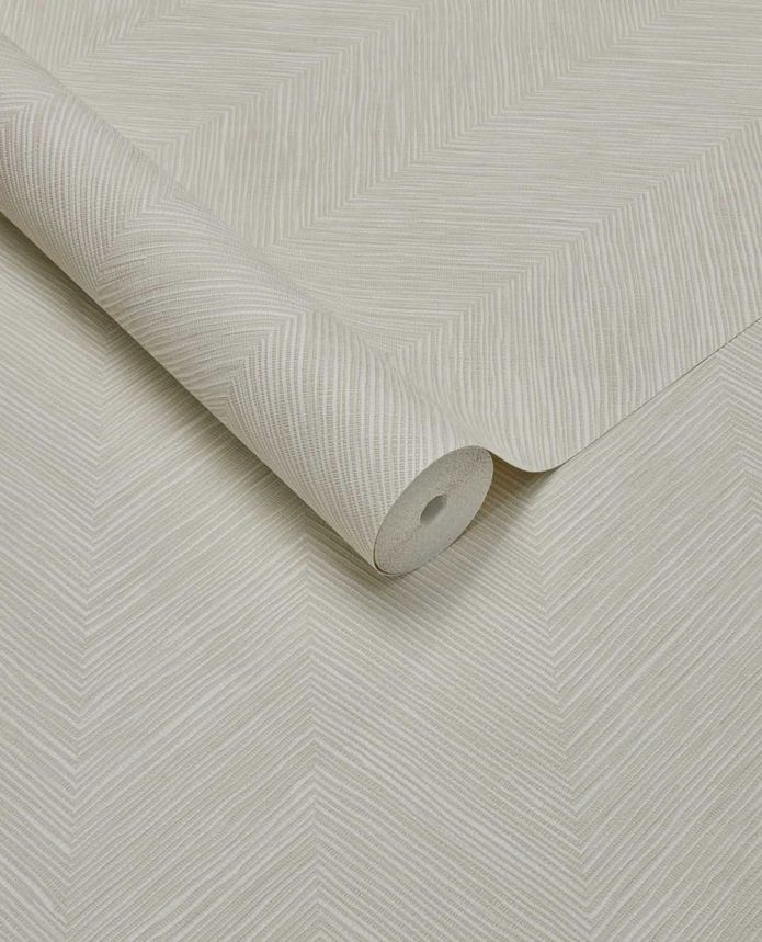 Geometrische Tapete, cremefarben, Bastoptik, 363230, Calm Crafted, Eijffinger
