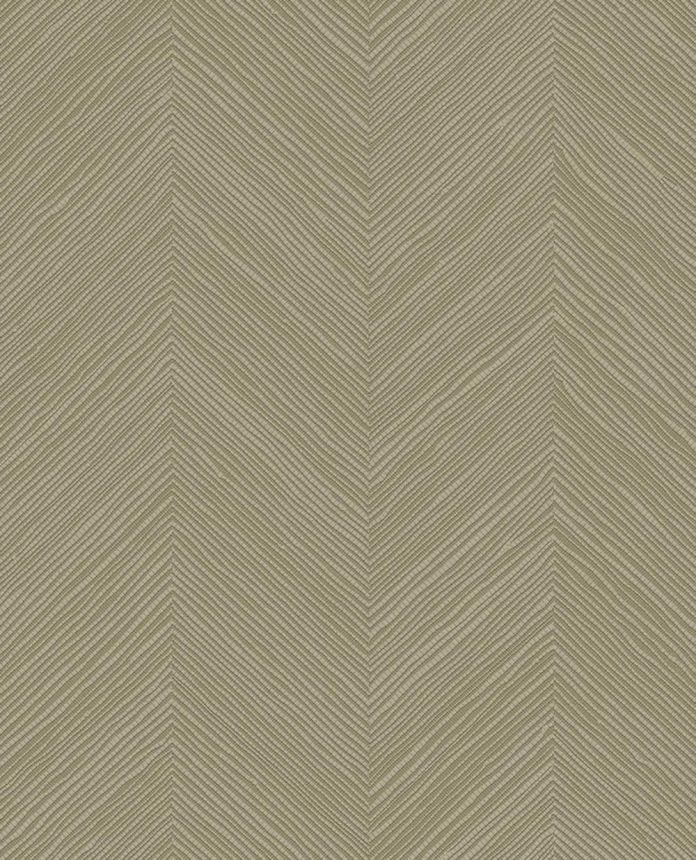 Geometrische Tapete, graugrün, Bastoptik, 363236, Calm Crafted, Eijffinger