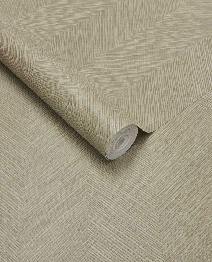 Geometrische Tapete, graugrün, Bastoptik, 363236, Calm Crafted, Eijffinger