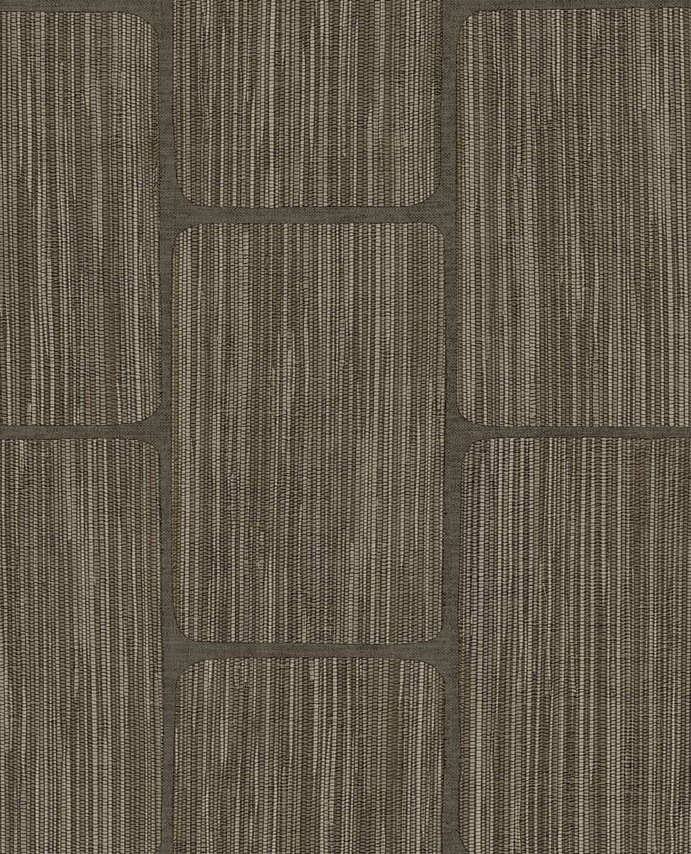 Geometrische Tapete, braun, 363250, Calm Crafted, Eijffinger